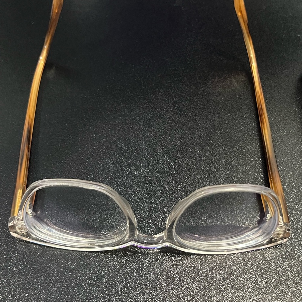 Warby Parker Felix Transparent Medium Frame Glasses View 3